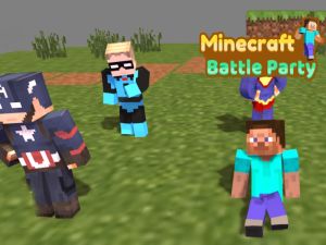 Permainan Pesta Pertempuran Minecraft secara online