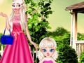 Permainan Pemotretan Ibu Elsa dan bayinya  secara online