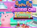 Permainan Memasak kue ulang tahun babi peppa secara online