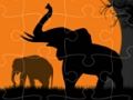 Permainan Puzzle Siluet Gajah secara online