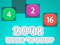 Permainan 2048 seret dan lepaskan secara online