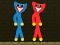 Permainan Stickman Merah dan Biru Huggy  secara online