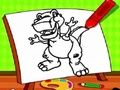 Permainan Mewarnai Dinosaurus Mudah untuk Anak-anak secara online