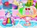 Permainan Pembuat Kerucut Es Krim Unicorn  secara online