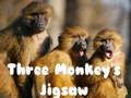 Permainan Jigsaw Tiga Monyet  secara online