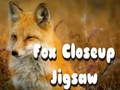 Permainan Jigsaw Fox Closeup  secara online