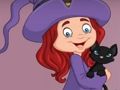 Permainan G2E Gadis Penyihir Bahagia dan Kucing Melarikan Diri dari Ruangan secara online