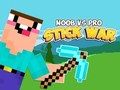 Permainan Noob vs Pro Perang Tongkat secara online