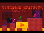 Permainan Stickman Brothers Nether Parkour secara online