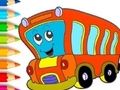 Permainan Buku Mewarnai: Bus  secara online
