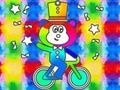 Permainan Buku Mewarnai: Monkey Rides Unicycle  secara online