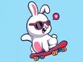 Permainan Buku Mewarnai: Skateboard Kelinci  secara online