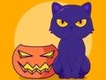 Permainan Buku Mewarnai: Kucing Halloween  secara online