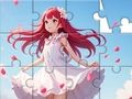 Permainan Puzzle Jigsaw: Gadis Berpakaian Putih  secara online