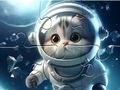 Permainan Puzzle Jigsaw: Astronot-Kucing  secara online