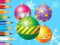 Permainan Buku Mewarnai: Bola Hiasi Natal  secara online
