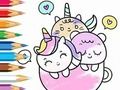 Permainan Buku Mewarnai: Secangkir Unicorn  secara online