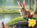 Permainan Puzzle Jigsaw: Kelinci dan Tupai  secara online