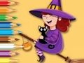 Permainan Buku Mewarnai: Trainee Witch  secara online