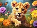 Permainan Puzzle Jigsaw: Singa Cerah  secara online