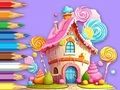Permainan Buku Mewarnai: Rumah Lollipop  secara online