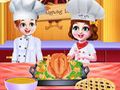 Permainan Memasak Makan Malam Thanksgiving Chef Twins  secara online