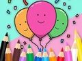 Permainan Buku Mewarnai: Rayakan-Balon  secara online