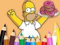 Permainan Buku Mewarnai: Donat Simpson  secara online