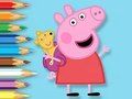Permainan Buku Mewarnai: Peppa Dengan Mainan Beruang  secara online