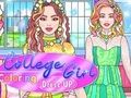 Permainan Dress Up Mewarnai Gadis Kampus  secara online