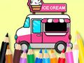Permainan Buku Mewarnai: Mobil Es Krim  secara online
