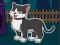 Permainan Pelarian Kucing Tersenyum Halloween  secara online