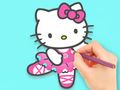 Permainan Buku Mewarnai: Menari Hello Kitty  secara online