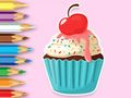 Permainan Buku Mewarnai: Cupcake Apel  secara online