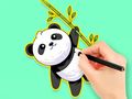 Permainan Buku Mewarnai: Panda Makan Bambu  secara online