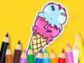 Permainan Buku Mewarnai: Es Krim Keren  secara online