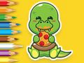 Permainan Buku Mewarnai: Dinosaurus Lapar  secara online