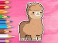 Permainan Buku Mewarnai: Alpaca Lucu  secara online