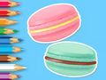Permainan Buku Mewarnai: Macaron  secara online