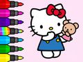Permainan Buku Mewarnai: Boneka Beruang Hello Kitty  secara online