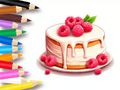 Permainan Buku Mewarnai: Kue Berry  secara online