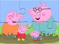 Permainan Puzzle Jigsaw: Genangan Air Berlumpur Peppa Pig  secara online