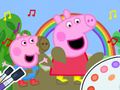Permainan Buku Mewarnai: Peppa Pig Muddy Lucu  secara online