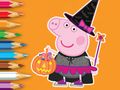 Permainan Buku Mewarnai: Peppa Pig Halloween  secara online