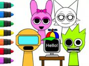 Permainan Buku Mewarnai: Sprunki Incredibox  secara online