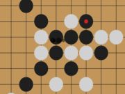 Permainan Gomoku: lima batu berturut-turut  secara online
