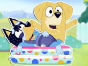 Permainan Teka-teki Jigsaw: Ayah Biru Bayi  secara online