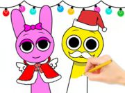 Permainan Buku Mewarnai: Sprunki Natal  secara online