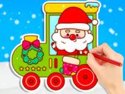Permainan Buku Mewarnai: Kereta Natal  secara online