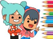 Permainan Buku mewarnai: TOCA BOCA FIRLES  secara online